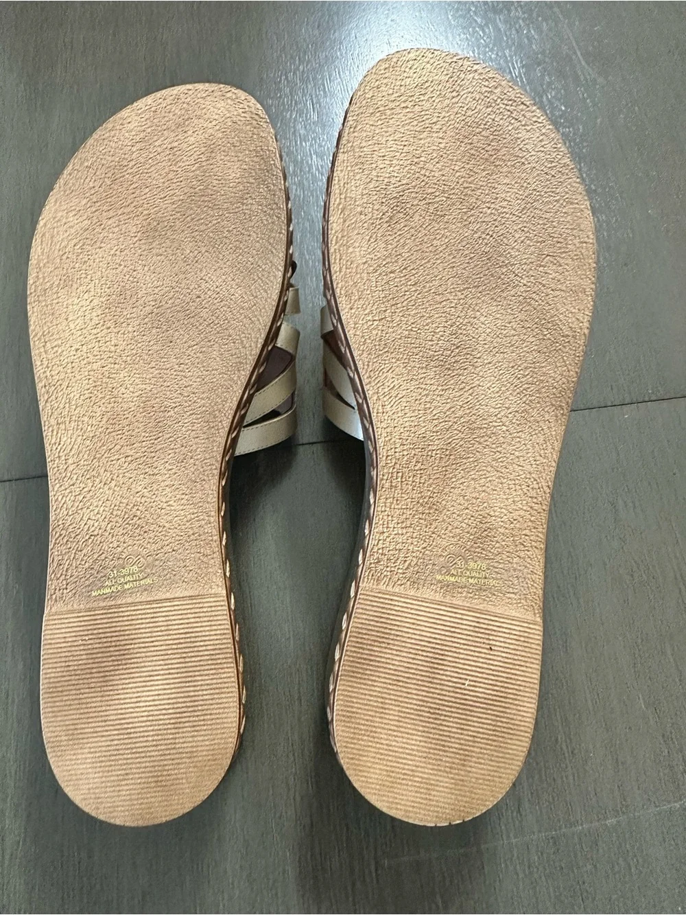Tuscany Woven Slide Sandals in Gold